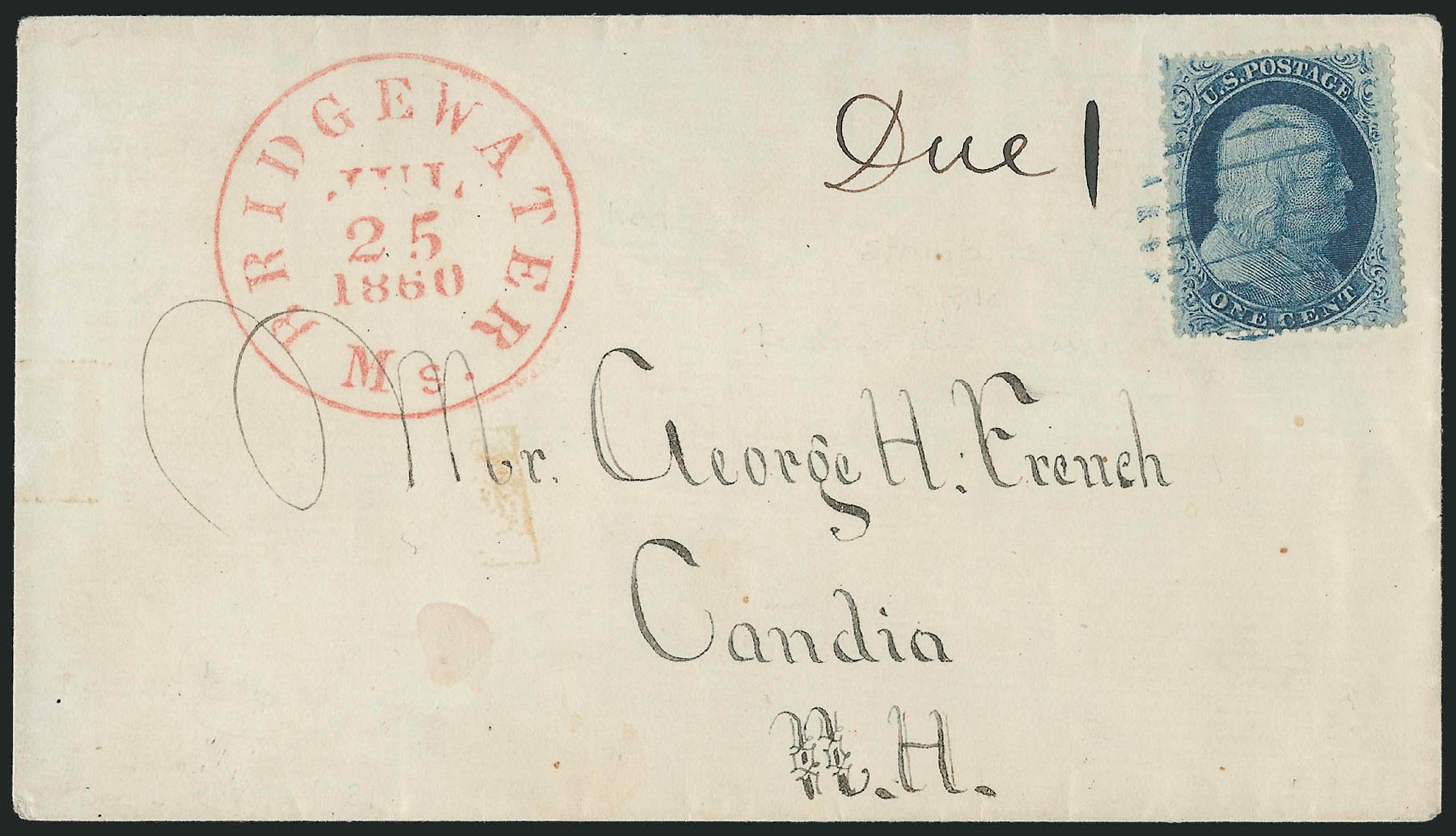 US Stamp Price Scott # 24: 1857 1c Franklin. Robert Siegel Auction Galleries, Mar 2011, Sale 1006, Lot 1333