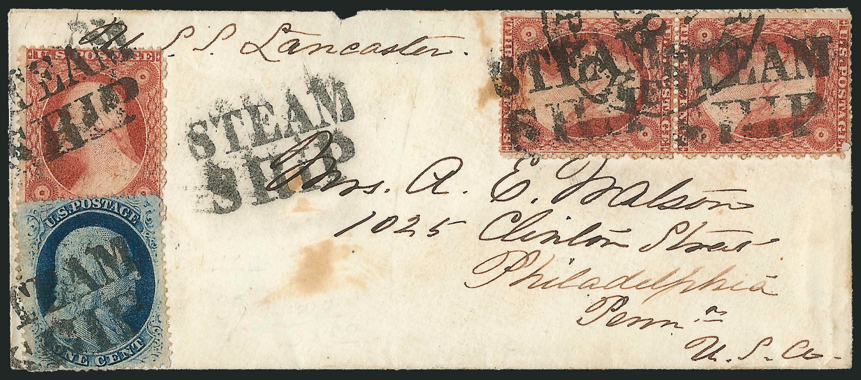 Values of US Stamps Scott Catalogue #24: 1c 1857 Franklin. Robert Siegel Auction Galleries, Mar 2011, Sale 1006, Lot 1373