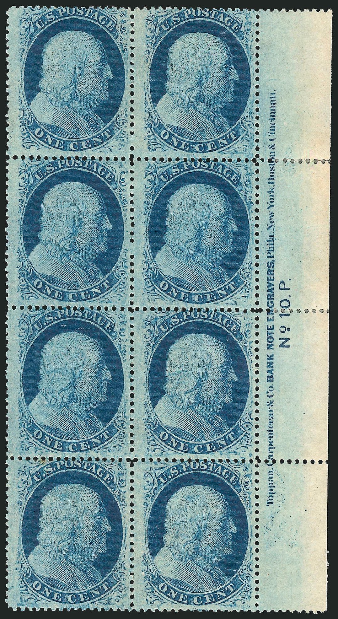 Price of US Stamp Scott # 24 - 1c 1857 Franklin. Robert Siegel Auction Galleries, Nov 2014, Sale 1084, Lot 3113