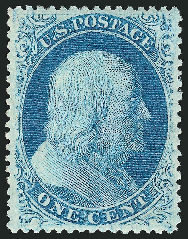 Values of US Stamp Scott # 24: 1c 1857 Franklin. Robert Siegel Auction Galleries, Apr 2015, Sale 1096, Lot 53