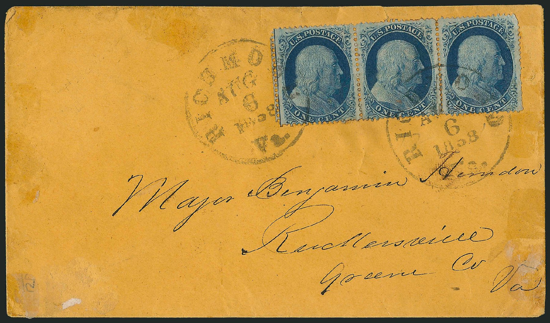 Costs of US Stamps Scott #24 - 1c 1857 Franklin. Robert Siegel Auction Galleries, Mar 2011, Sale 1006, Lot 1226