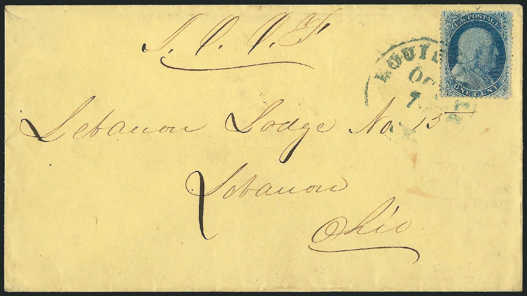 US Stamps Price Scott 24 - 1c 1857 Franklin. Robert Siegel Auction Galleries, Mar 2011, Sale 1006, Lot 1256