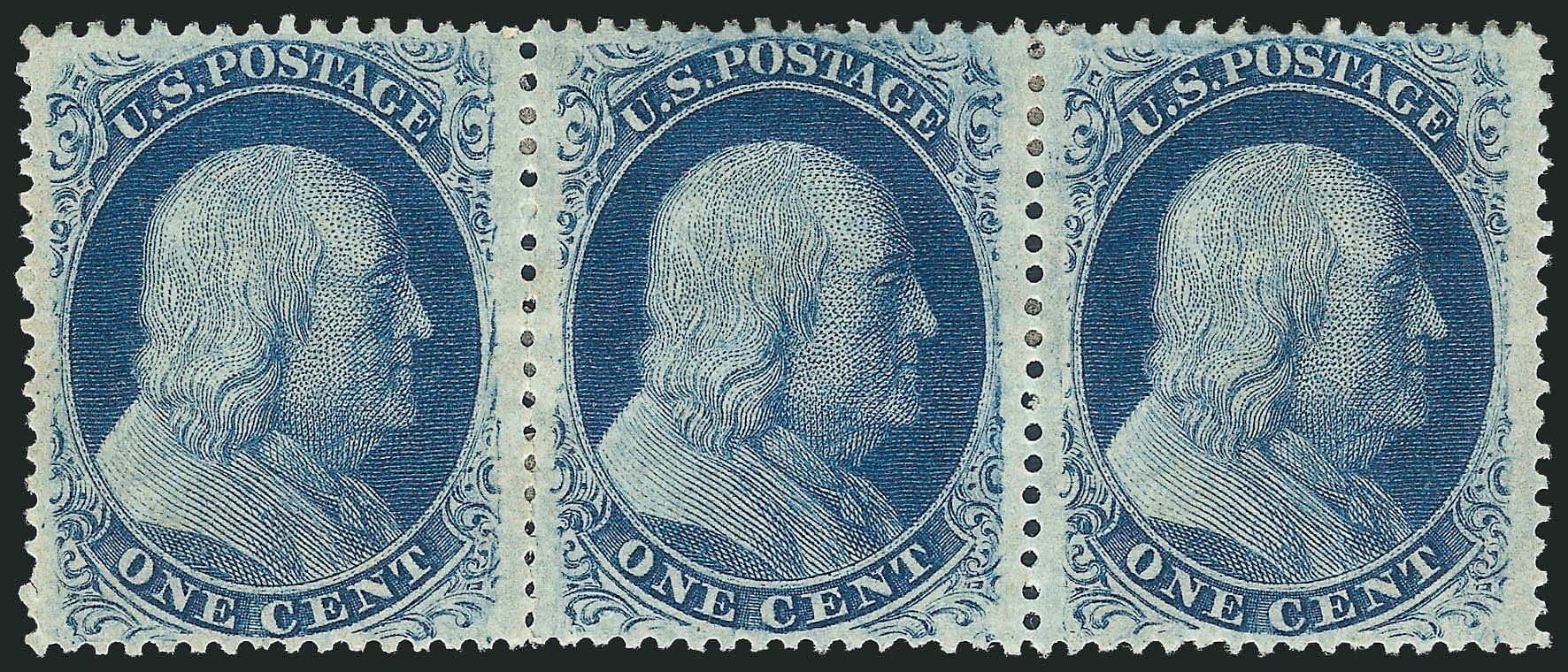 US Stamps Price Scott # 24 - 1c 1857 Franklin. Robert Siegel Auction Galleries, Mar 2011, Sale 1006, Lot 1266