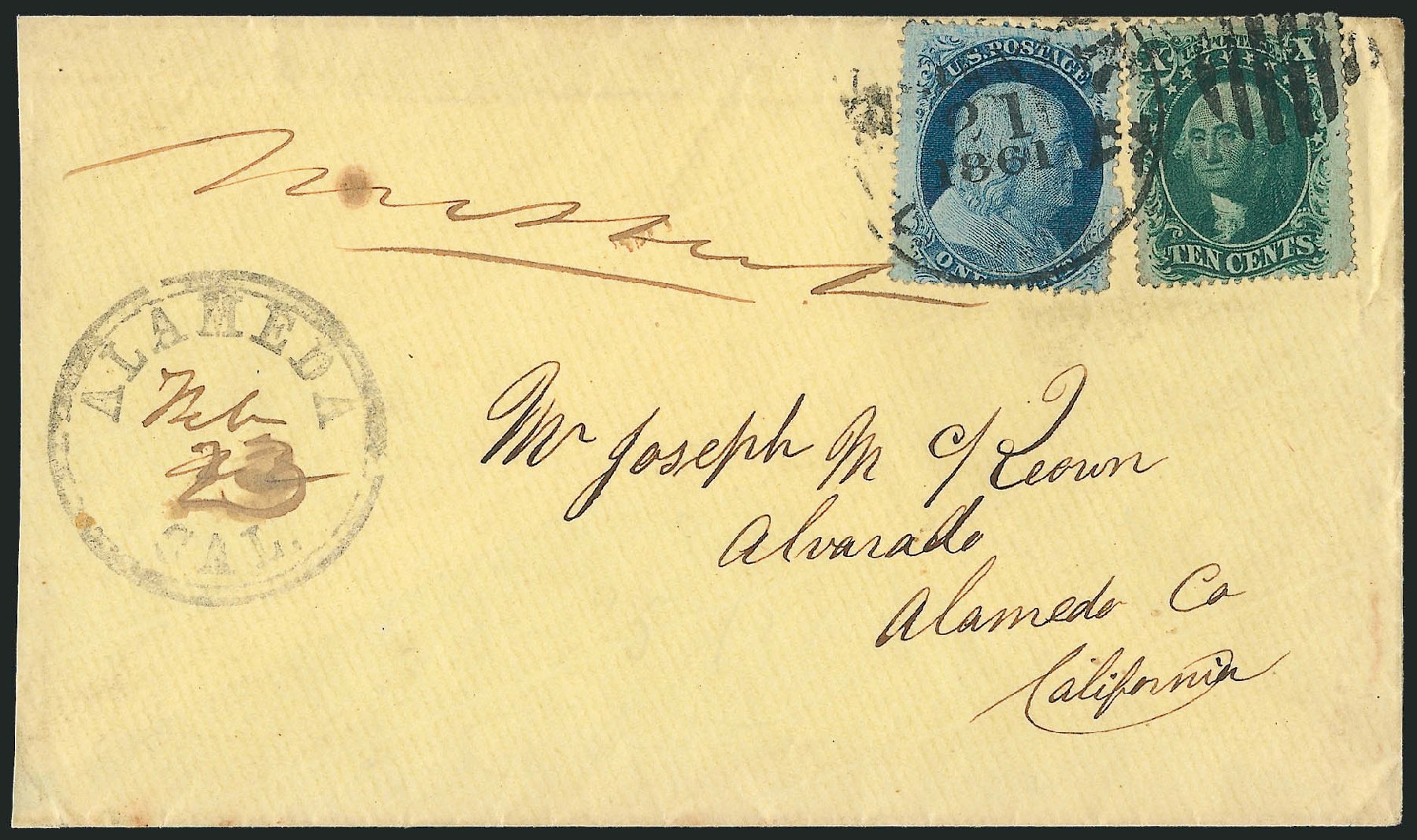 Cost of US Stamps Scott Catalogue #24: 1c 1857 Franklin. Robert Siegel Auction Galleries, Mar 2011, Sale 1006, Lot 1346