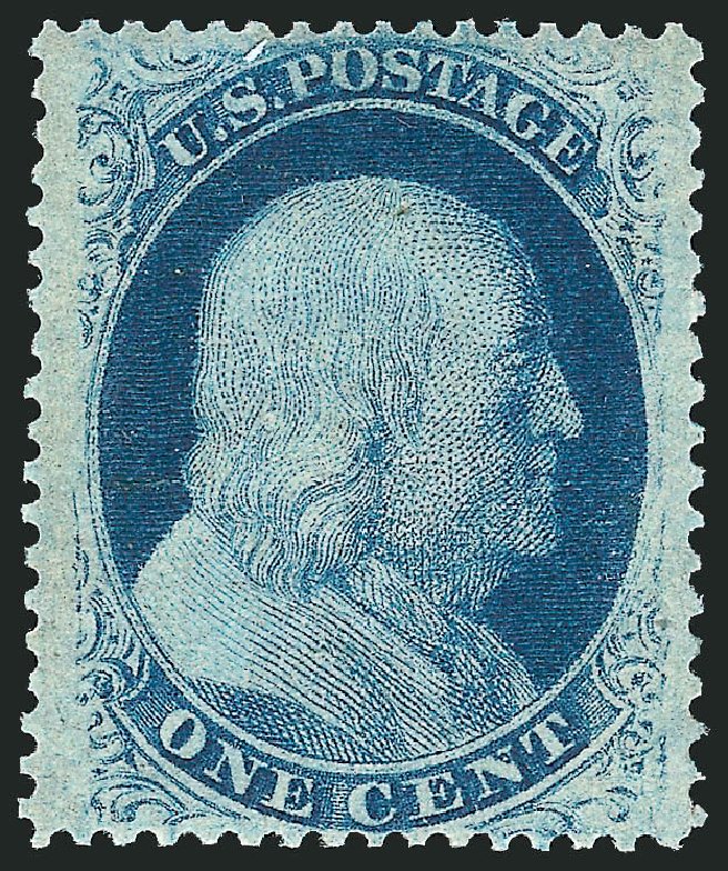 Values of US Stamp Scott Catalogue # 24: 1857 1c Franklin. Robert Siegel Auction Galleries, Mar 2013, Sale 1040, Lot 1226