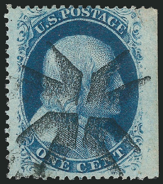 Prices of US Stamp Scott Catalogue #24 - 1c 1857 Franklin. Robert Siegel Auction Galleries, Oct 2014, Sale 1082, Lot 346