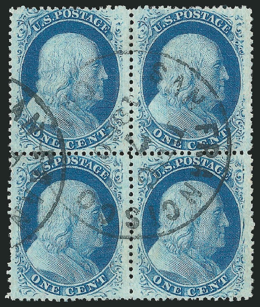 Price of US Stamps Scott Cat. 24: 1c 1857 Franklin. Robert Siegel Auction Galleries, Nov 2014, Sale 1084, Lot 3116