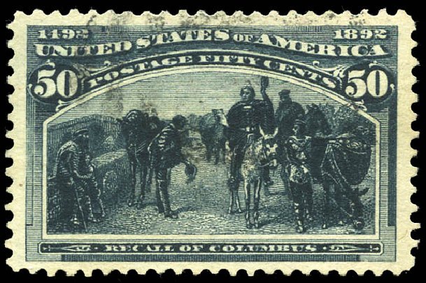 Price of US Stamps Scott Catalog # 240: 50c 1893 Columbian Exposition. Matthew Bennett International, Sep 2011, Sale 338, Lot 1867
