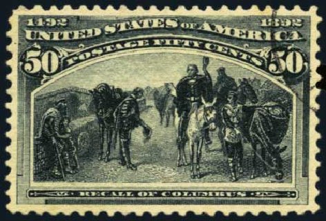 US Stamp Price Scott Cat. #240: 50c 1893 Columbian Exposition. Harmer-Schau Auction Galleries, Aug 2012, Sale 94, Lot 1337