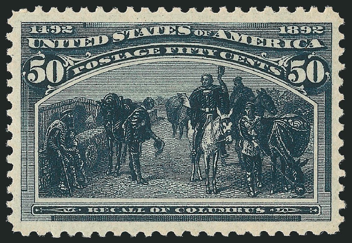 Value of US Stamp Scott Catalog # 240: 50c 1893 Columbian Exposition. Robert Siegel Auction Galleries, Dec 2010, Sale 1000, Lot 1137