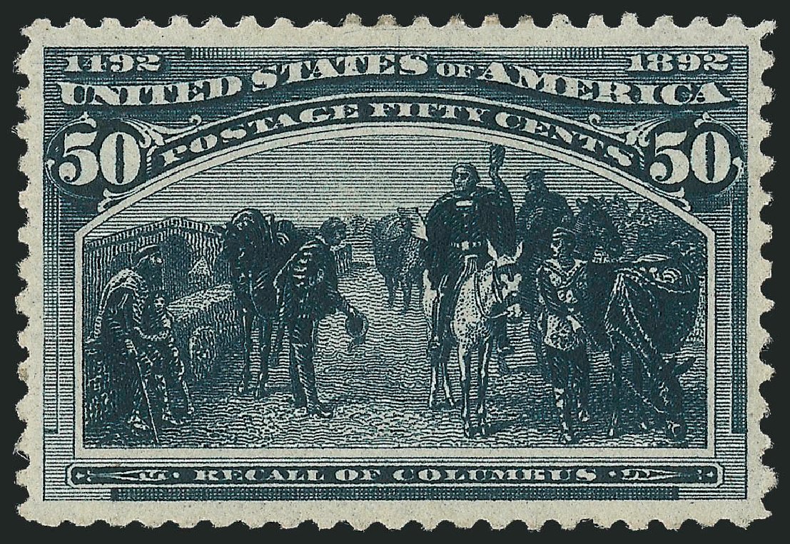 US Stamp Prices Scott Catalog #240: 50c 1893 Columbian Exposition. Robert Siegel Auction Galleries, Mar 2011, Sale 1007, Lot 2427