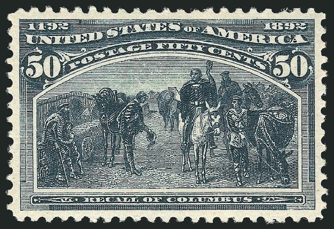 Prices of US Stamps Scott Catalog # 240: 50c 1893 Columbian Exposition. Robert Siegel Auction Galleries, Nov 2013, Sale 1061, Lot 3707