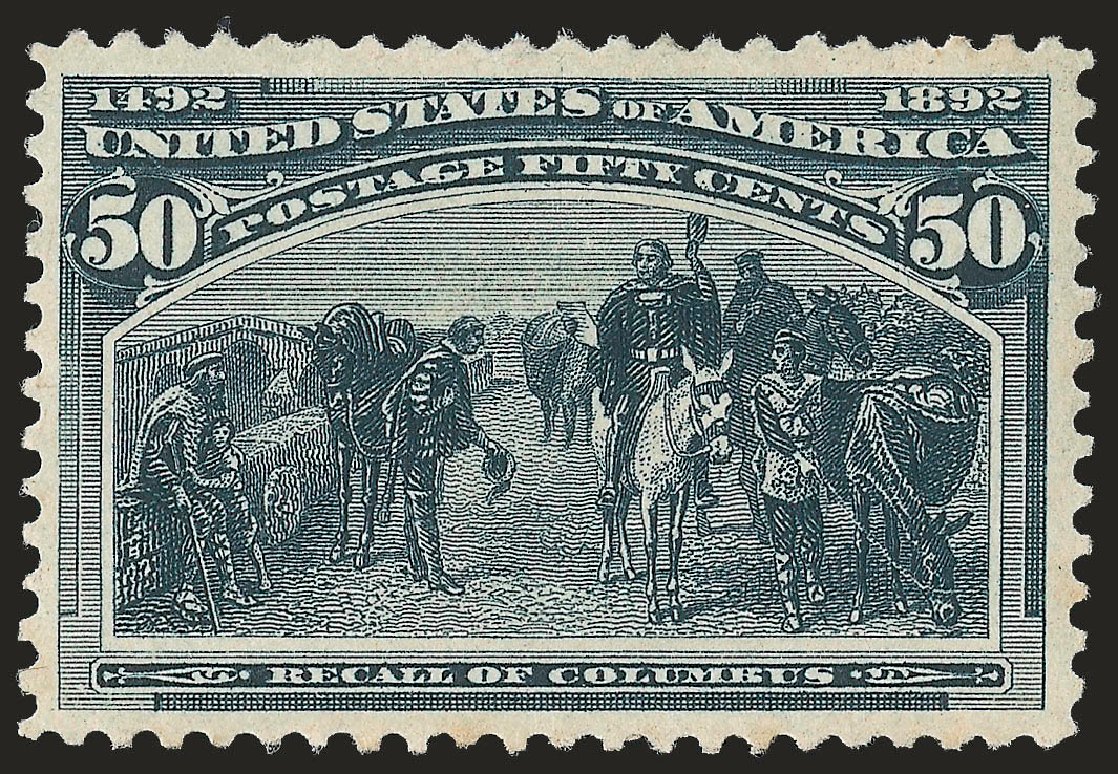 US Stamp Prices Scott 240 - 50c 1893 Columbian Exposition. Robert Siegel Auction Galleries, Jun 2010, Sale 992, Lot 2307