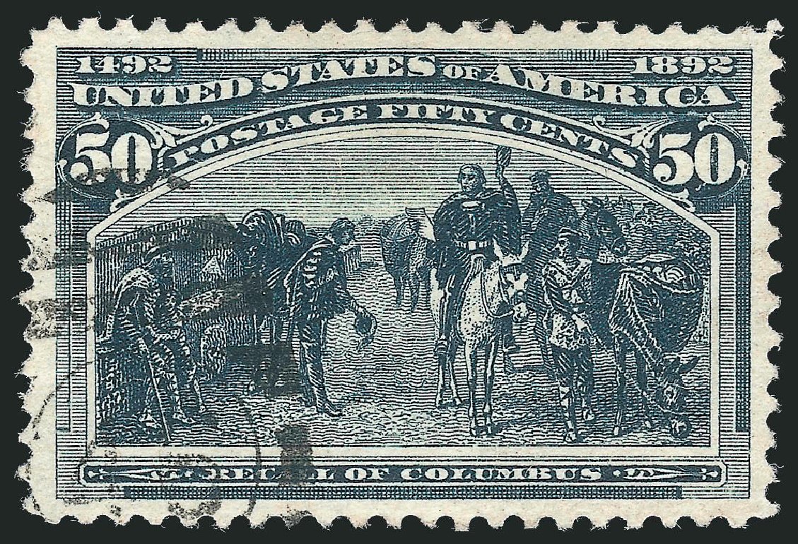 US Stamp Value Scott #240 - 1893 50c Columbian Exposition. Robert Siegel Auction Galleries, Oct 2010, Sale 997, Lot 5697