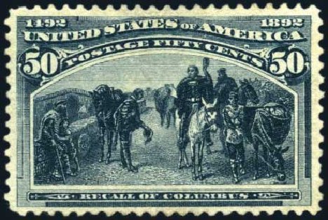 Costs of US Stamp Scott Cat. #240 - 1893 50c Columbian Exposition. Harmer-Schau Auction Galleries, Mar 2011, Sale 89, Lot 228