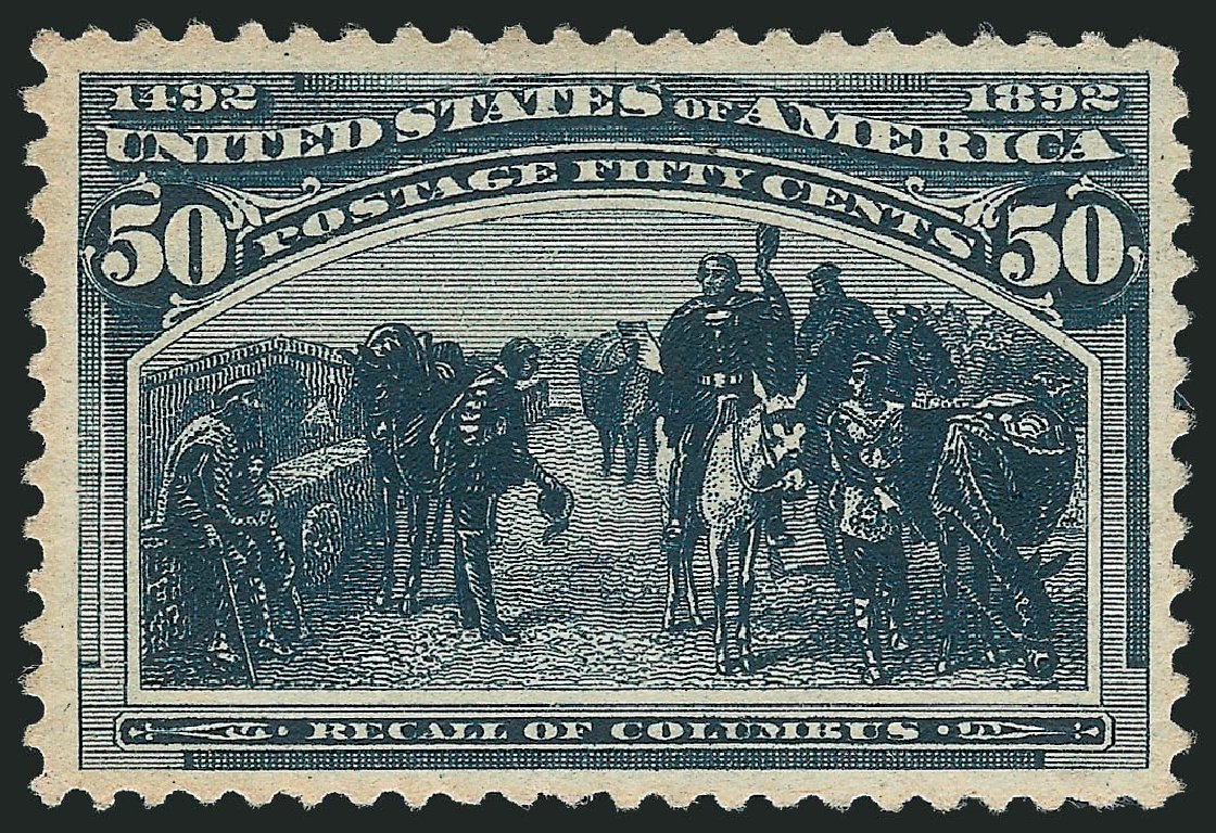 US Stamps Price Scott # 240: 50c 1893 Columbian Exposition. Robert Siegel Auction Galleries, Feb 2010, Sale 983, Lot 148