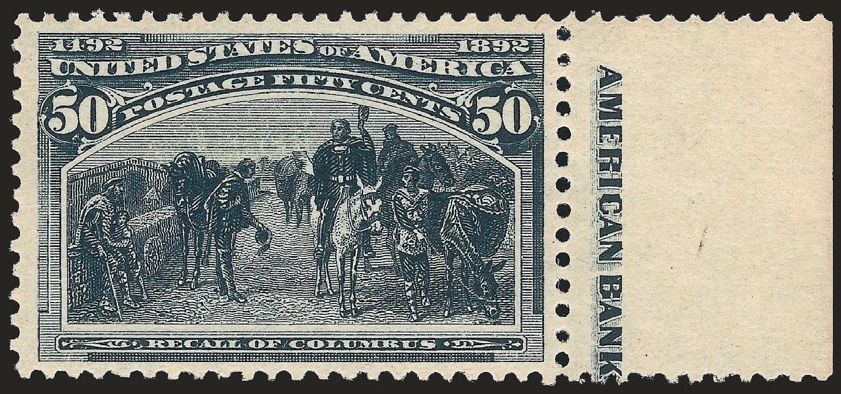 US Stamps Prices Scott #240 - 1893 50c Columbian Exposition. Robert Siegel Auction Galleries, Jun 2010, Sale 992, Lot 2308