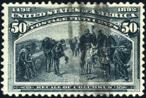 Price of US Stamp Scott # 240 - 50c 1893 Columbian Exposition. Harmer-Schau Auction Galleries, Mar 2011, Sale 89, Lot 229