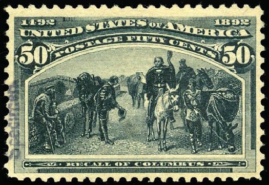 US Stamp Price Scott # 240: 1893 50c Columbian Exposition. Matthew Bennett International, Apr 2008, Sale 326, Lot 220