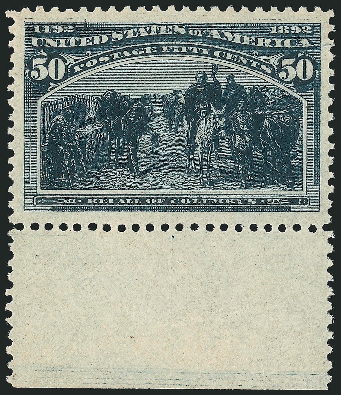 US Stamp Value Scott Catalogue # 240 - 1893 50c Columbian Exposition. Robert Siegel Auction Galleries, Oct 2011, Sale 1014, Lot 1520