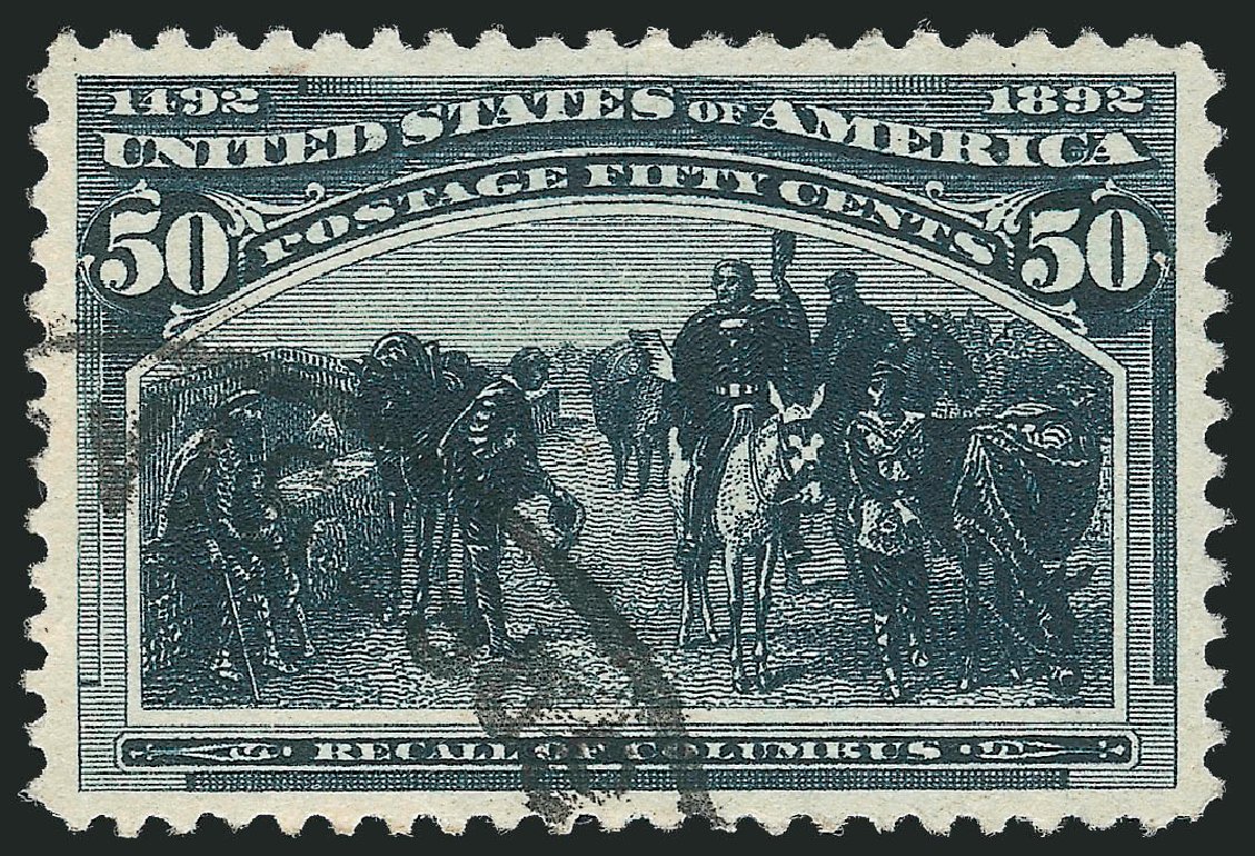 Value of US Stamps Scott #240: 50c 1893 Columbian Exposition. Robert Siegel Auction Galleries, Oct 2012, Sale 1032, Lot 3350