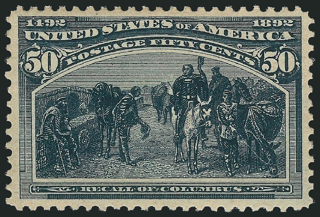 Costs of US Stamps Scott Cat. #240: 50c 1893 Columbian Exposition. Robert Siegel Auction Galleries, Mar 2011, Sale 1007, Lot 2424