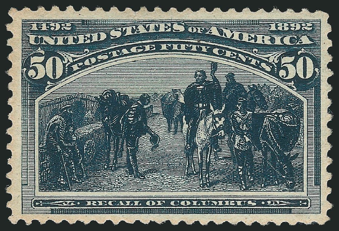 Cost of US Stamps Scott Cat. 240: 1893 50c Columbian Exposition. Robert Siegel Auction Galleries, Oct 2011, Sale 1014, Lot 1524