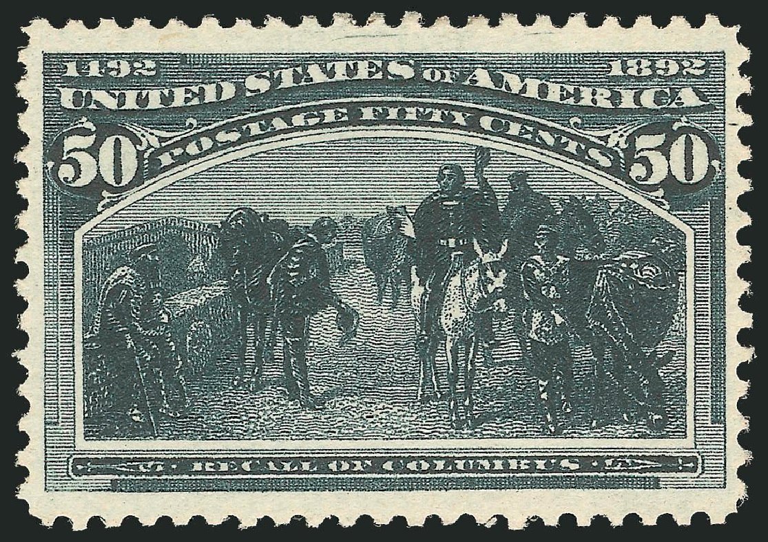 Prices of US Stamps Scott Cat. #240 - 50c 1893 Columbian Exposition. Robert Siegel Auction Galleries, Jul 2013, Sale 1050, Lot 364