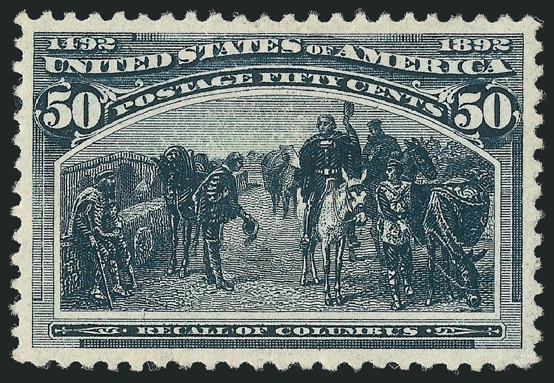 US Stamp Price Scott Cat. 240 - 1893 50c Columbian Exposition. Robert Siegel Auction Galleries, Mar 2011, Sale 1007, Lot 2425
