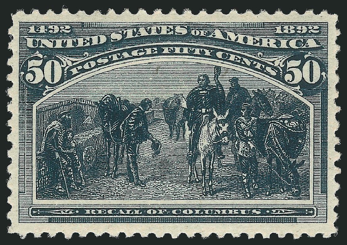 Price of US Stamps Scott Catalogue # 240 - 50c 1893 Columbian Exposition. Robert Siegel Auction Galleries, Jun 2011, Sale 1011, Lot 595