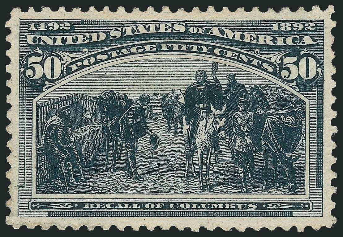 Cost of US Stamps Scott Catalogue #240: 50c 1893 Columbian Exposition. Robert Siegel Auction Galleries, Dec 2008, Sale 967, Lot 4395