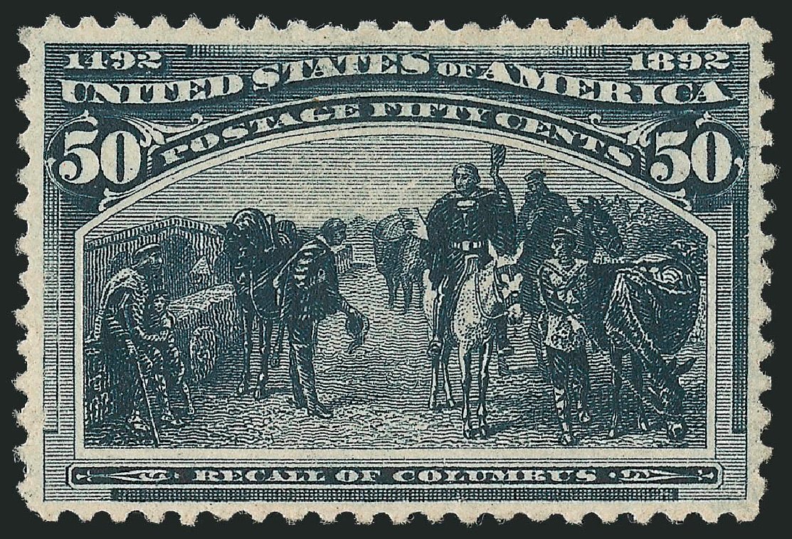 Cost of US Stamps Scott Catalog # 240: 1893 50c Columbian Exposition. Robert Siegel Auction Galleries, Sep 2009, Sale 976, Lot 1695