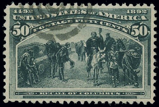 Price of US Stamp Scott Catalog # 240 - 1893 50c Columbian Exposition. Matthew Bennett International, Jun 2008, Sale 328, Lot 762