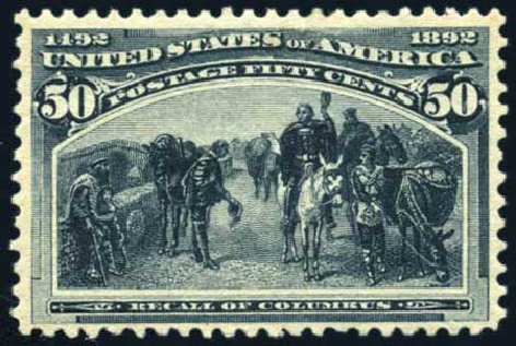 US Stamps Price Scott Catalogue #240 - 50c 1893 Columbian Exposition. Harmer-Schau Auction Galleries, Feb 2010, Sale 84, Lot 1442
