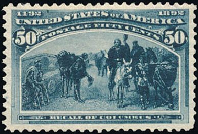 Value of US Stamps Scott #240: 50c 1893 Columbian Exposition. Schuyler J. Rumsey Philatelic Auctions, Apr 2015, Sale 60, Lot 2222