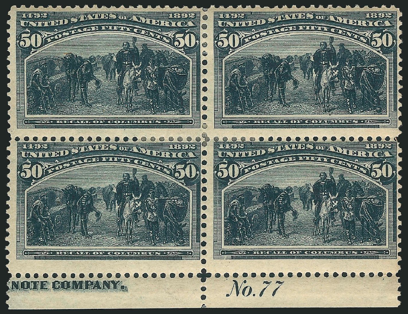 Price of US Stamp Scott Cat. #240 - 50c 1893 Columbian Exposition. Robert Siegel Auction Galleries, Mar 2011, Sale 1007, Lot 2482