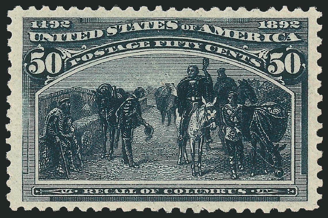Value of US Stamps Scott Catalogue #240: 1893 50c Columbian Exposition. Robert Siegel Auction Galleries, Oct 2011, Sale 1014, Lot 1522