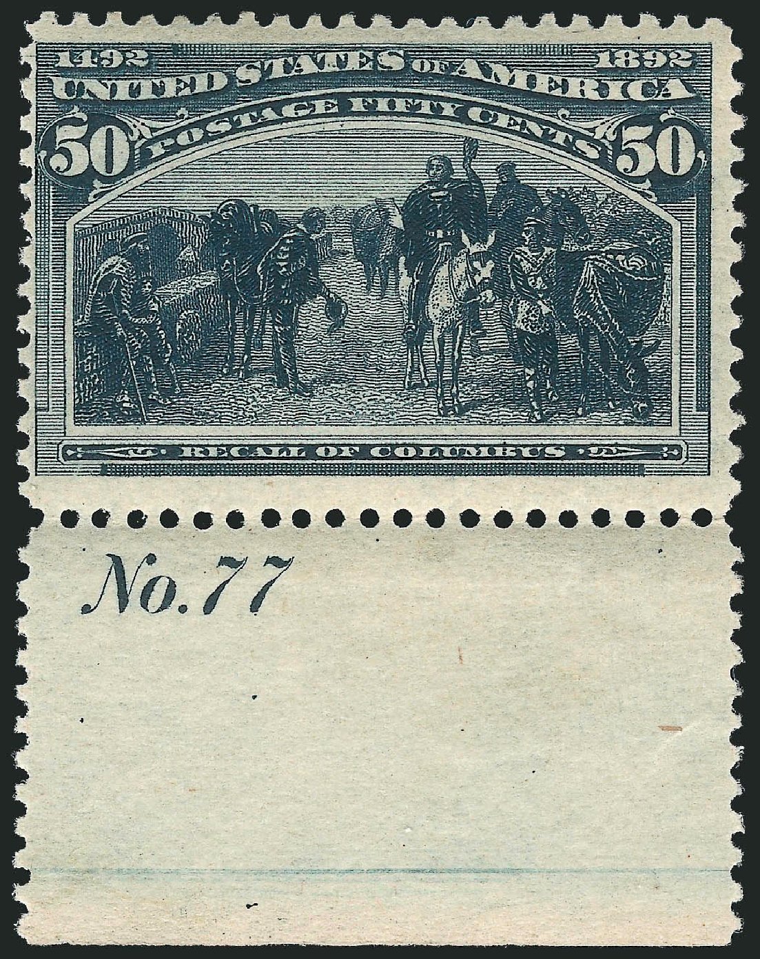 Value of US Stamp Scott Catalog #240: 50c 1893 Columbian Exposition. Robert Siegel Auction Galleries, Mar 2013, Sale 1040, Lot 1492