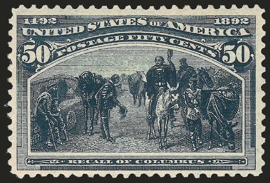 Prices of US Stamps Scott Catalogue #240: 1893 50c Columbian Exposition. Robert Siegel Auction Galleries, Apr 2010, Sale 984, Lot 562