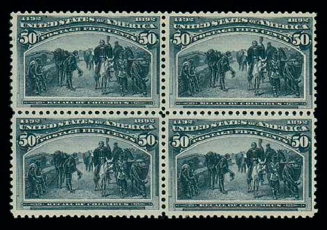 Prices of US Stamp Scott #240: 1893 50c Columbian Exposition. Matthew Bennett International, Jun 2007, Sale 319, Lot 1263