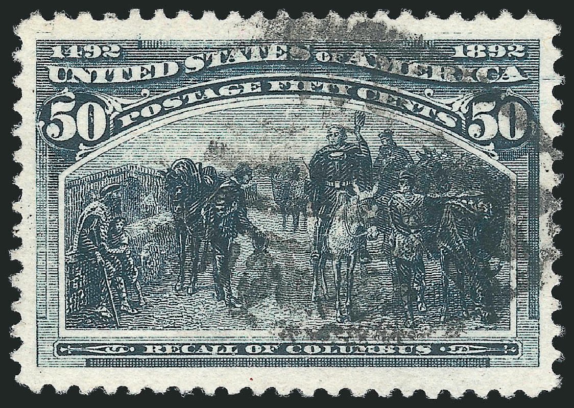Value of US Stamps Scott Catalogue # 240: 50c 1893 Columbian Exposition. Robert Siegel Auction Galleries, Sep 2012, Sale 1027, Lot 123