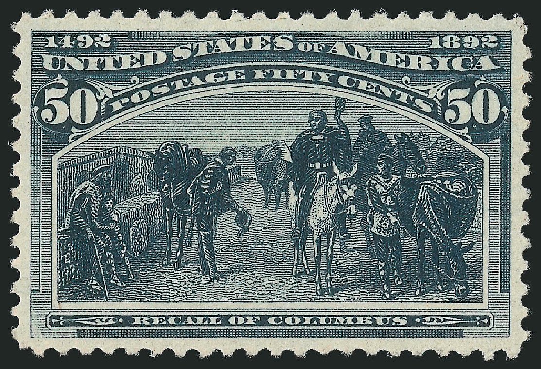 Price of US Stamps Scott Catalogue 240 - 50c 1893 Columbian Exposition. Robert Siegel Auction Galleries, Dec 2012, Sale 1037, Lot 1833