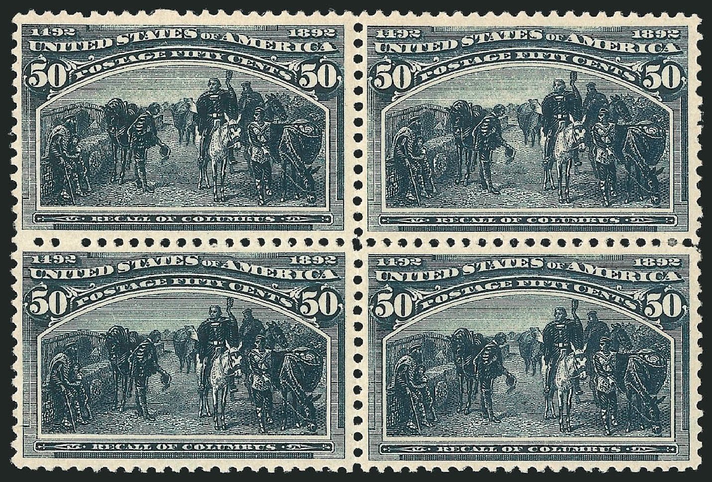 Costs of US Stamp Scott 240: 1893 50c Columbian Exposition. Robert Siegel Auction Galleries, Sep 2014, Sale 1078, Lot 353