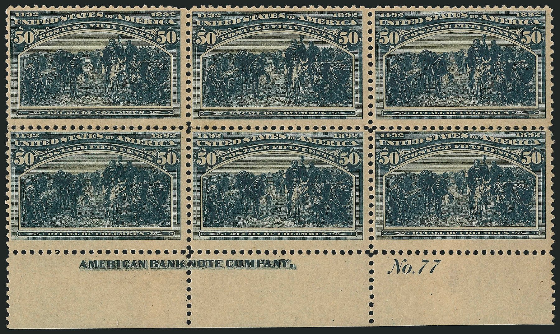 Prices of US Stamps Scott Cat. # 240 - 1893 50c Columbian Exposition. Robert Siegel Auction Galleries, Jun 2015, Sale 1100, Lot 53
