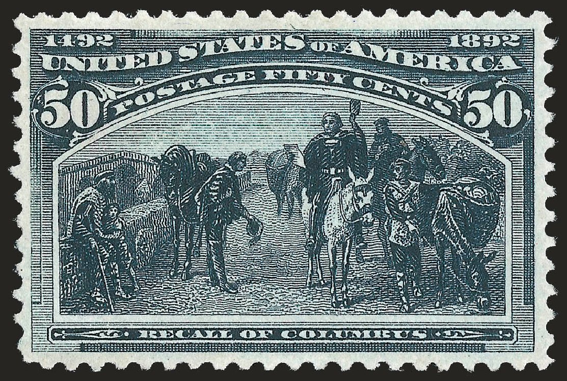 Prices of US Stamps Scott #240: 1893 50c Columbian Exposition. Robert Siegel Auction Galleries, Jun 2009, Sale 975, Lot 1533
