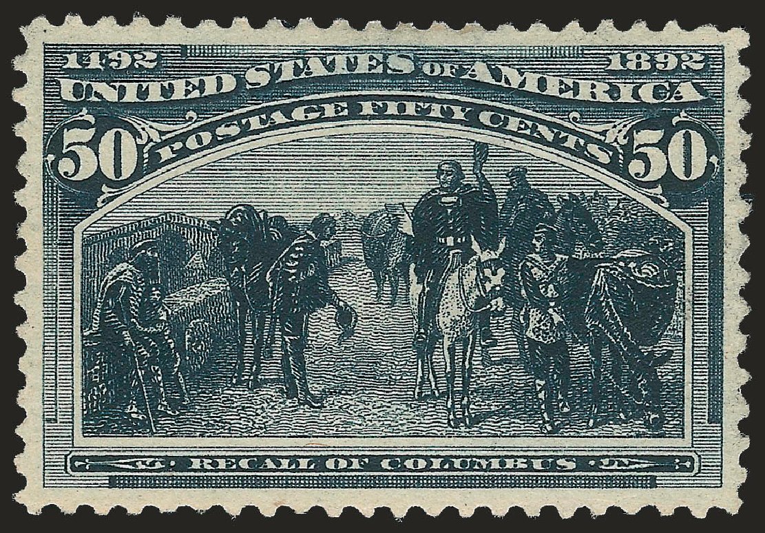 Costs of US Stamps Scott # 240 - 50c 1893 Columbian Exposition. Robert Siegel Auction Galleries, Jun 2010, Sale 992, Lot 2303