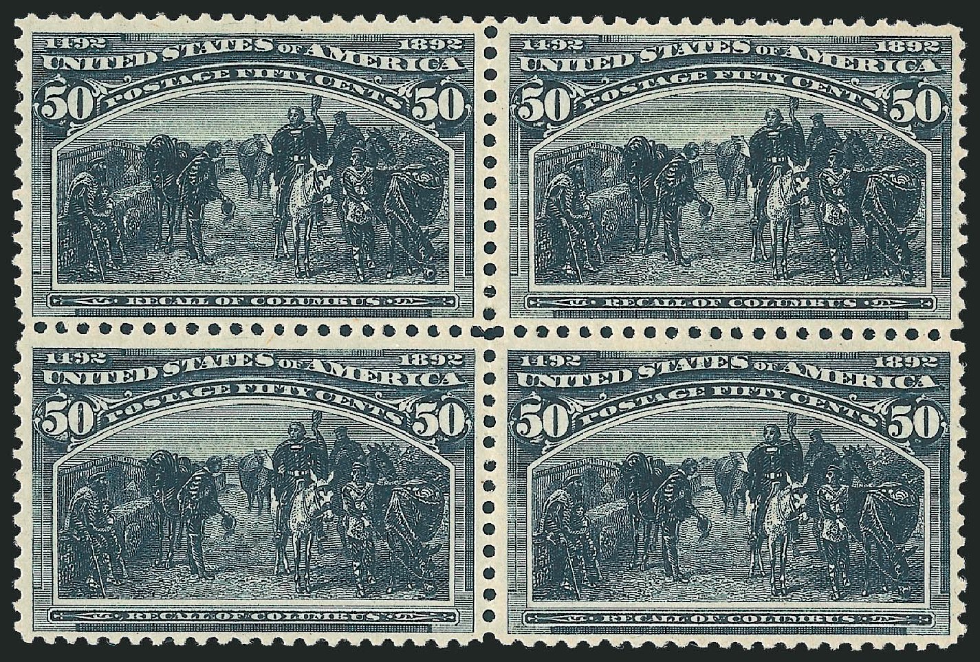 US Stamp Price Scott Catalog # 240 - 1893 50c Columbian Exposition. Robert Siegel Auction Galleries, Oct 2011, Sale 1014, Lot 1526