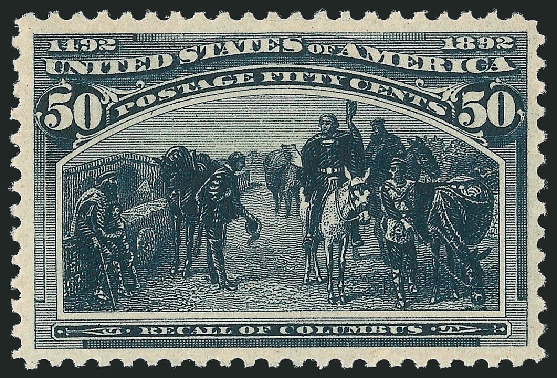 Cost of US Stamps Scott Catalogue # 240: 1893 50c Columbian Exposition. Robert Siegel Auction Galleries, Mar 2012, Sale 1019, Lot 556