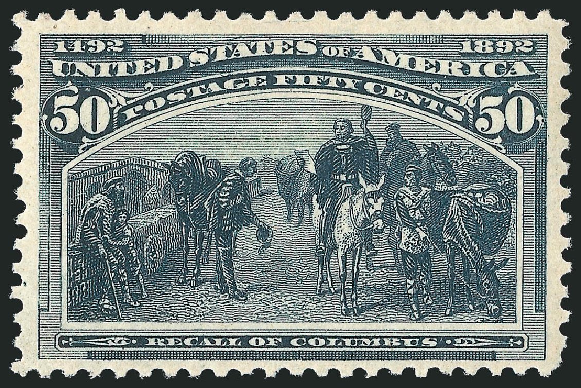 US Stamps Value Scott Cat. 240 - 50c 1893 Columbian Exposition. Robert Siegel Auction Galleries, Jun 2012, Sale 1026, Lot 1316