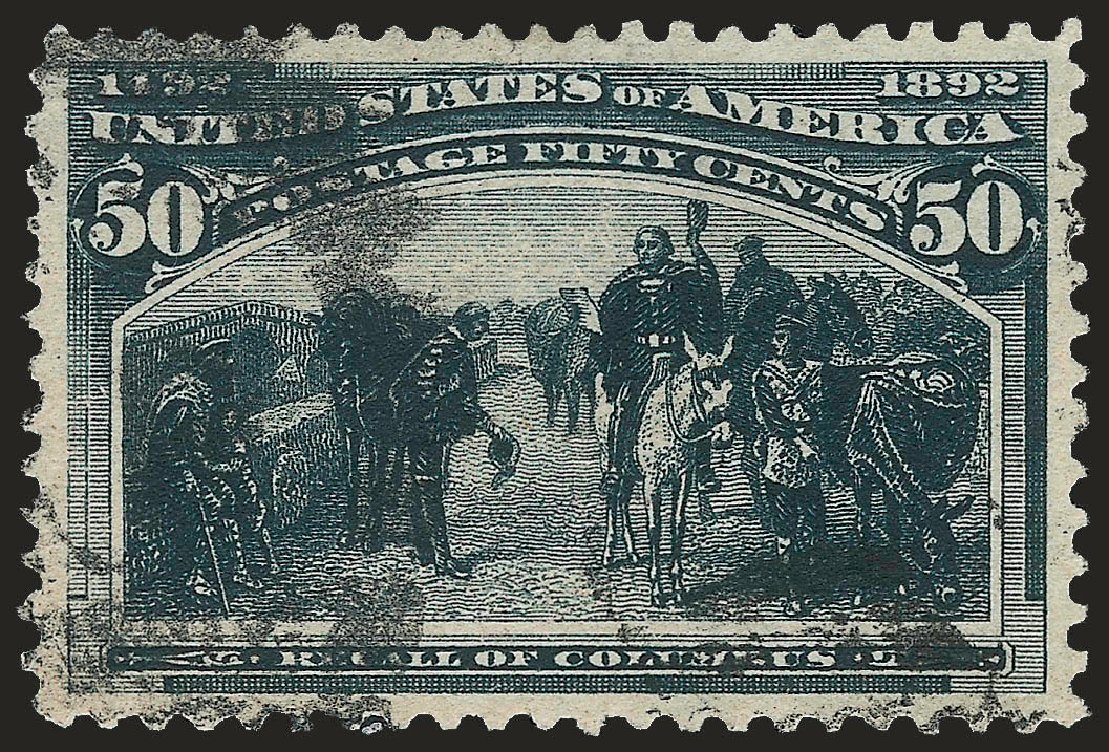 Values of US Stamps Scott # 240 - 50c 1893 Columbian Exposition. Robert Siegel Auction Galleries, Apr 2010, Sale 984, Lot 566